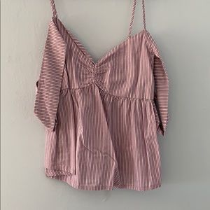 Purple Stripe Tank Top